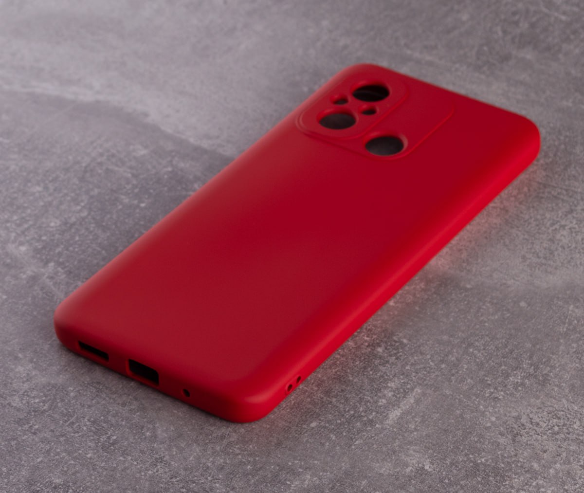 Силиконовый чехол SOFT Silicone Case для Xiaomi Redmi 12C (без лого) красный