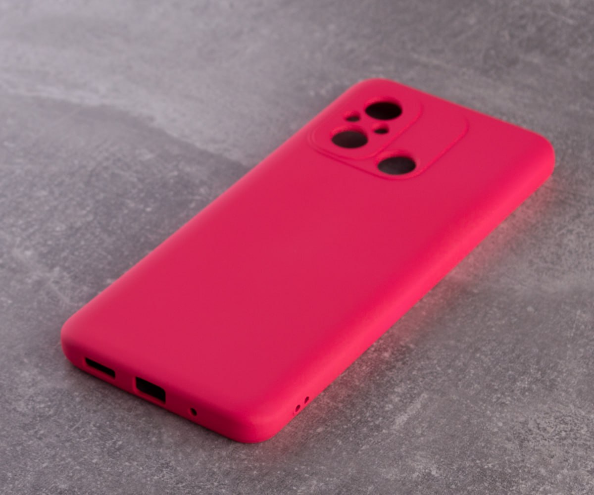 Силиконовый чехол SOFT Silicone Case для Xiaomi Redmi 12C (без лого) малиновый