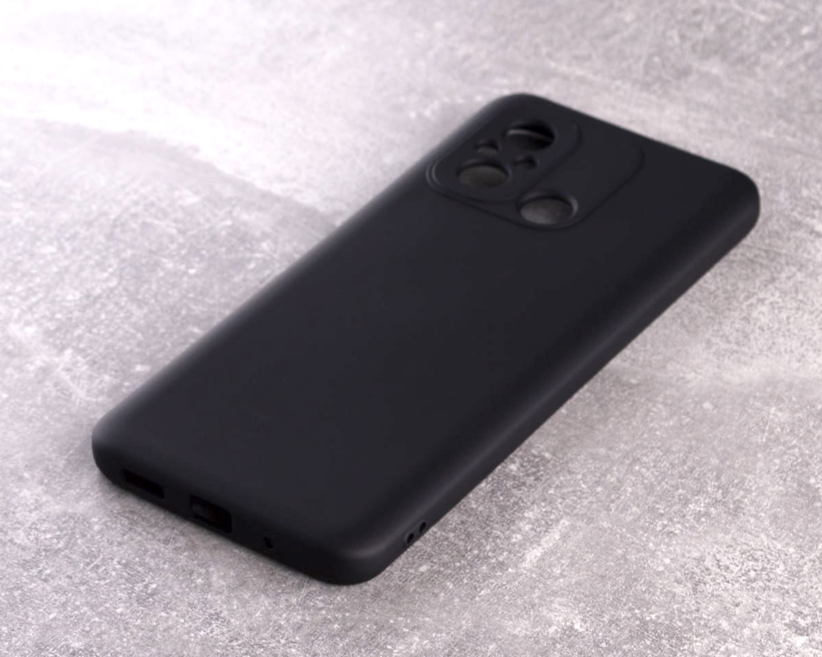 Силиконовый чехол SOFT Silicone Case для Xiaomi Redmi 12C (без лого) черный