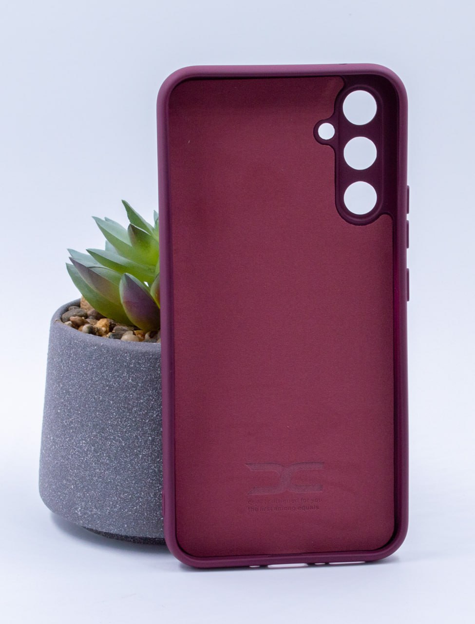 Силиконовый чехол SOFT Silicone Case для Samsung A34 (без лого) бордовый