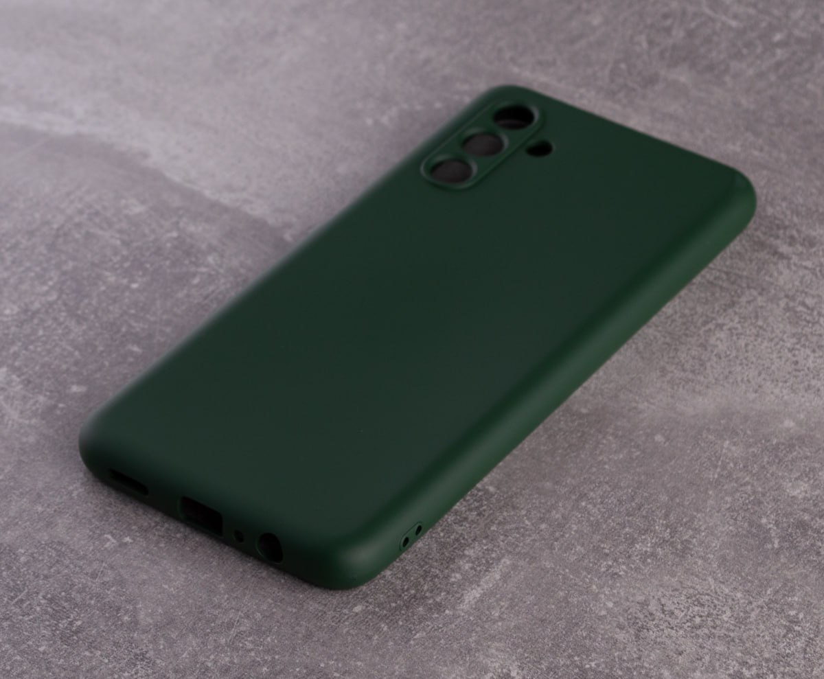 Силиконовый чехол SOFT Silicone Case для Samsung A24 4G (без лого) темно-зеленый