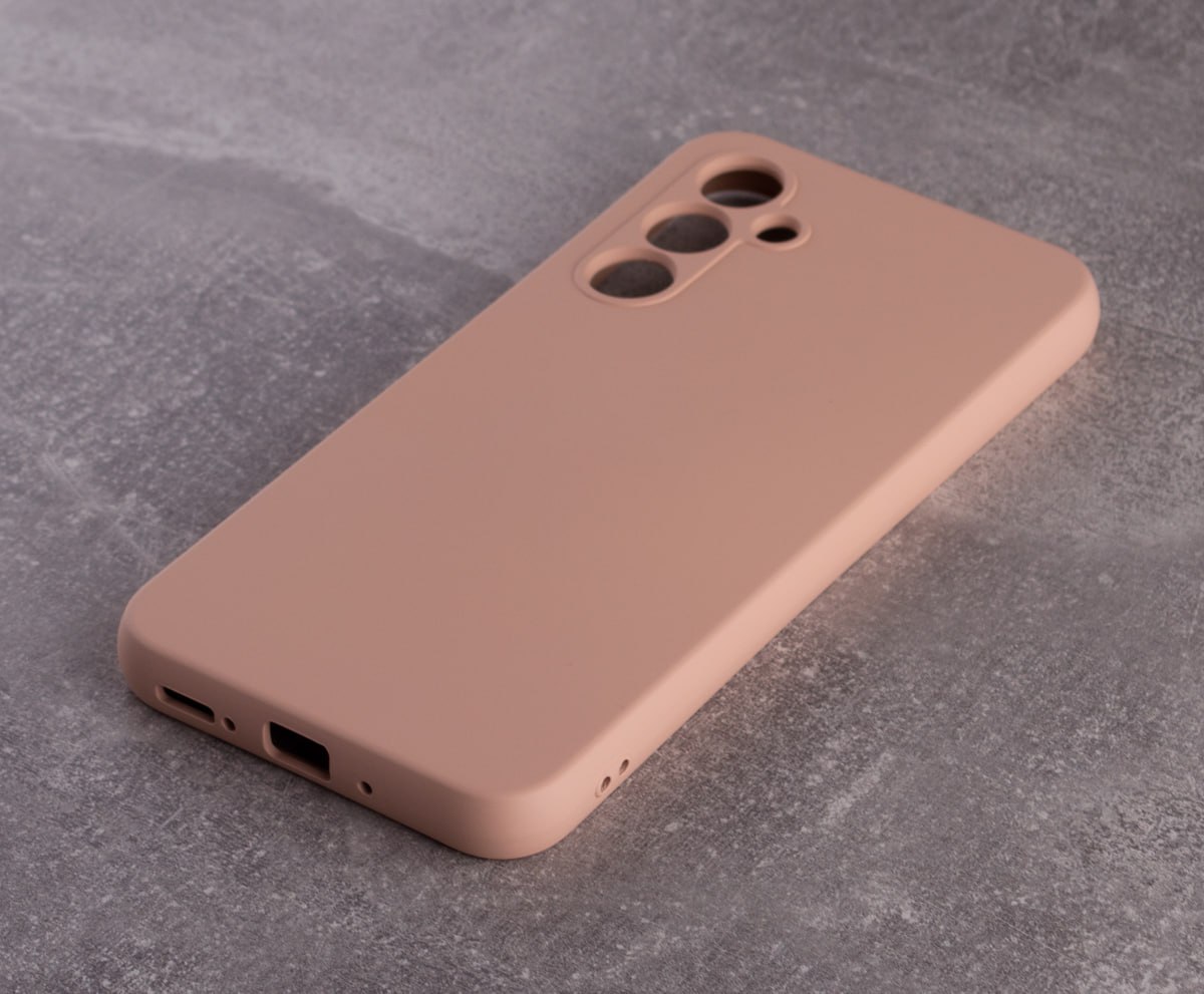 Силиконовый чехол SOFT Silicone Case для Samsung S23 (без лого) пудра