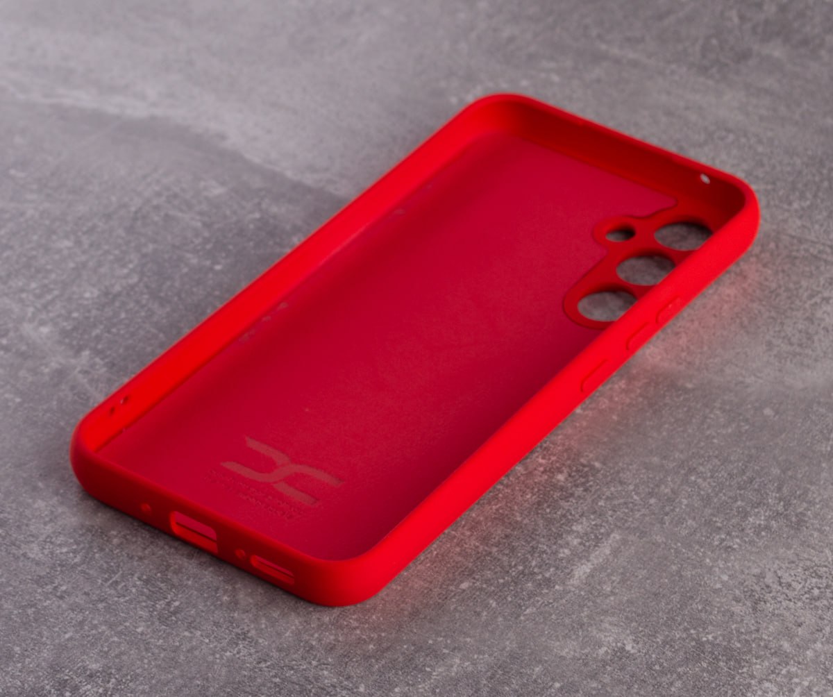 Силиконовый чехол SOFT Silicone Case для Samsung S23 (без лого) красный