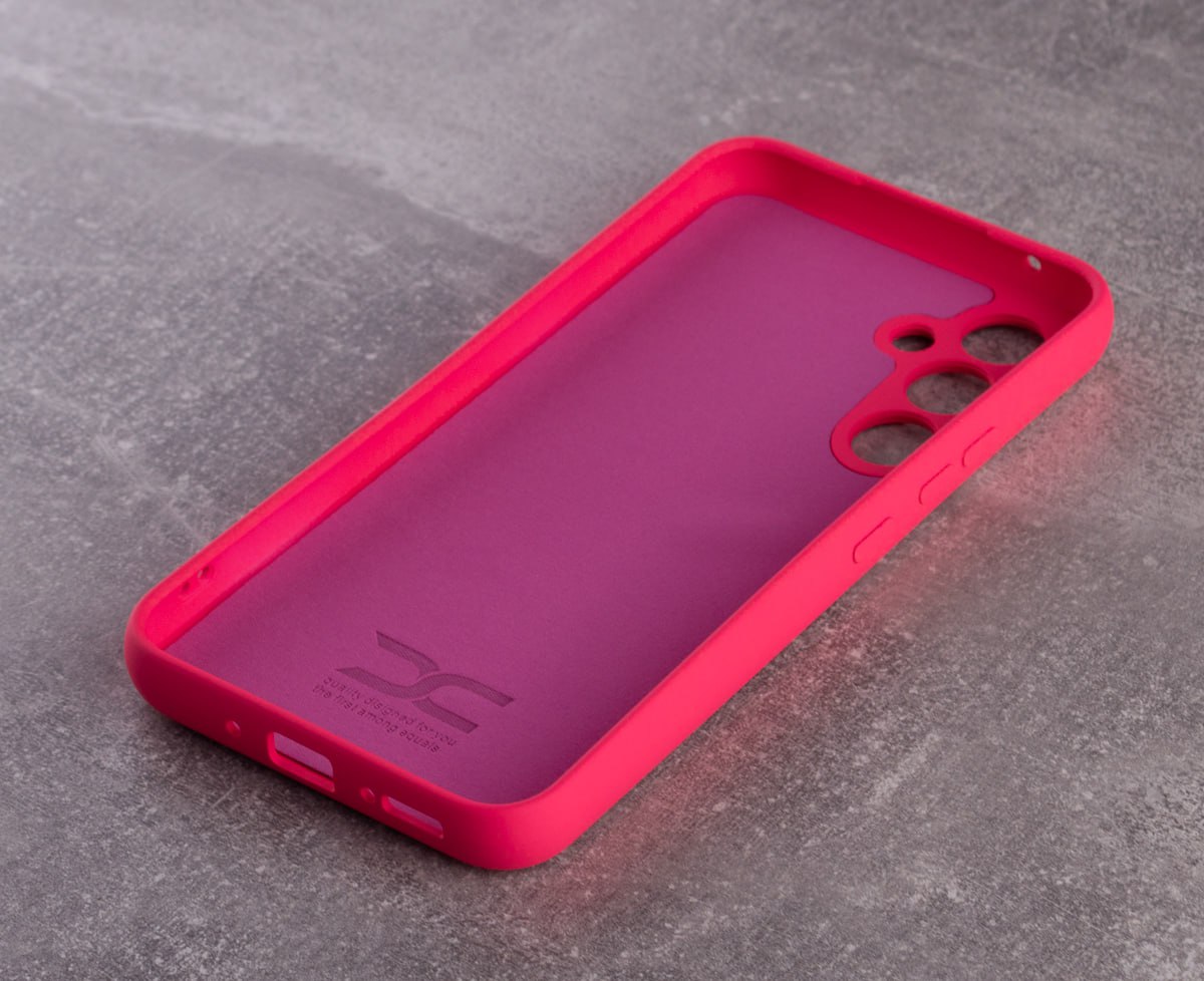 Силиконовый чехол SOFT Silicone Case для Samsung S23 (без лого) малиновый