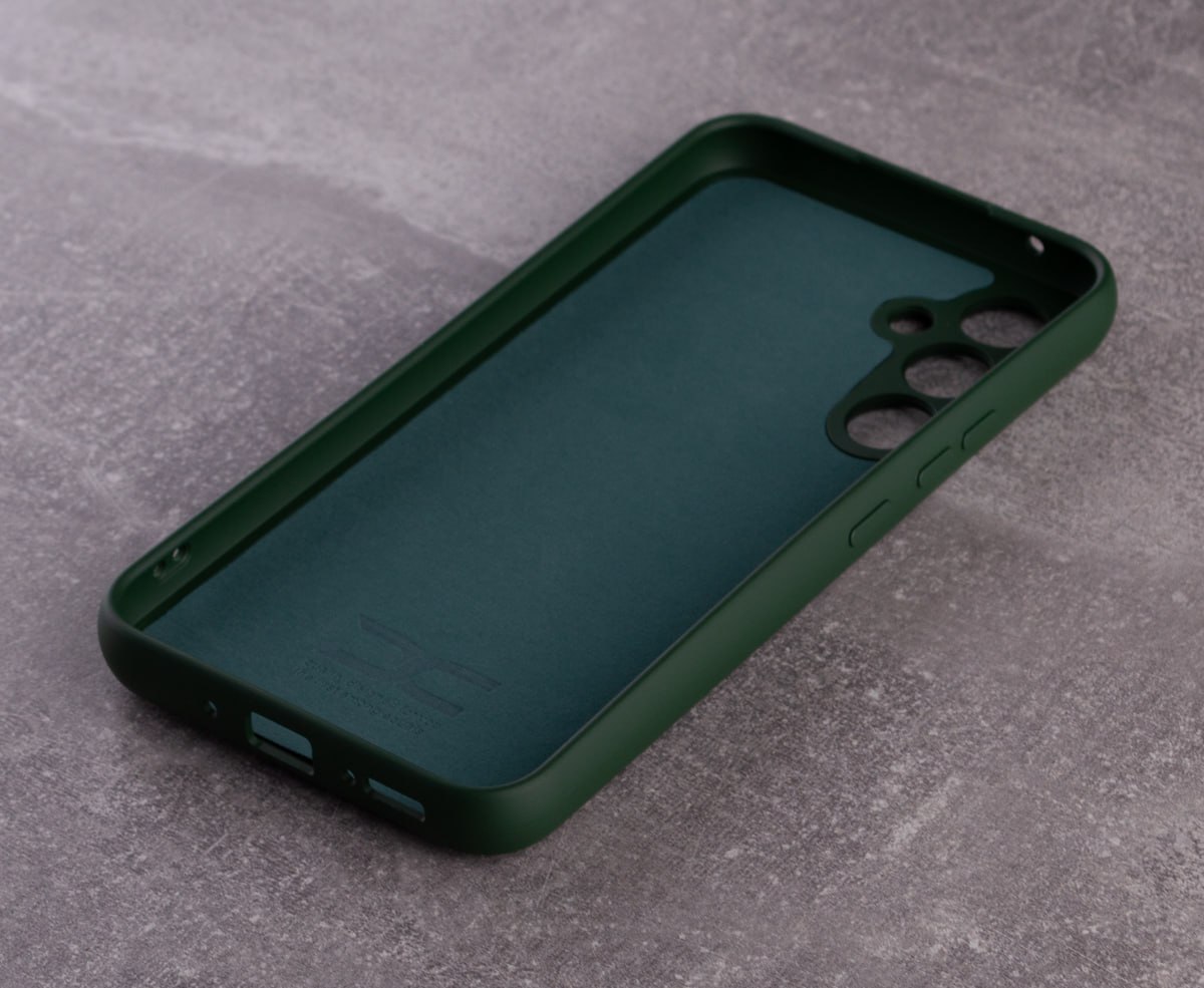 Силиконовый чехол SOFT Silicone Case для Samsung S23 (без лого) темно-зеленый