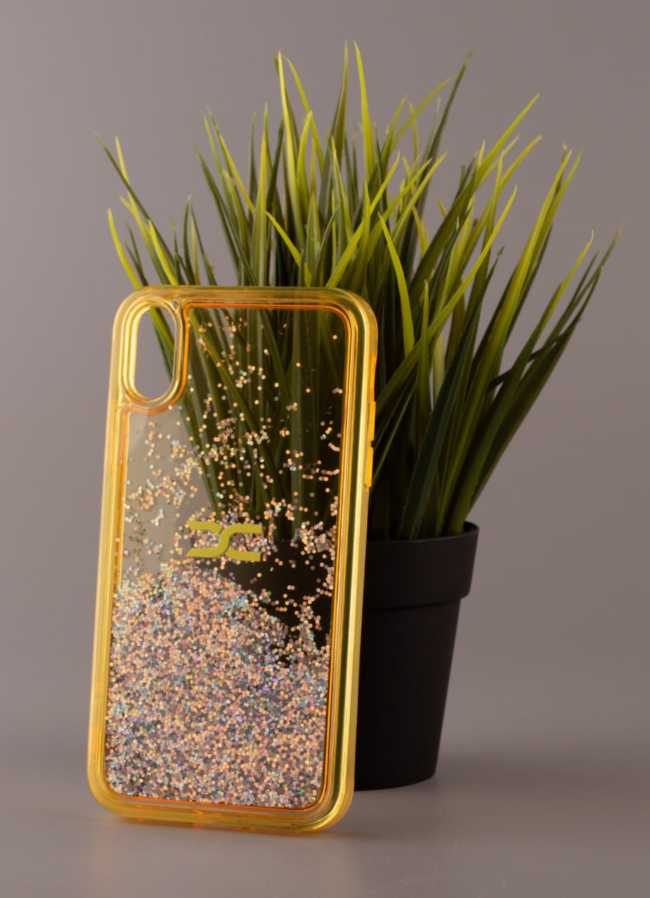 Силиконовый чехол AQUARIUM для iPhone XR желтый