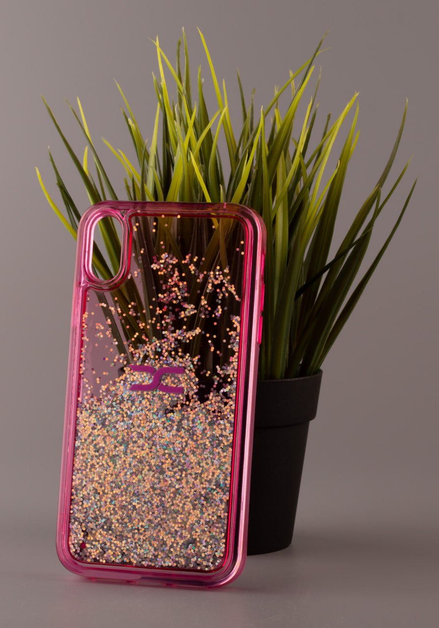 Силиконовый чехол AQUARIUM для iPhone XR розовый