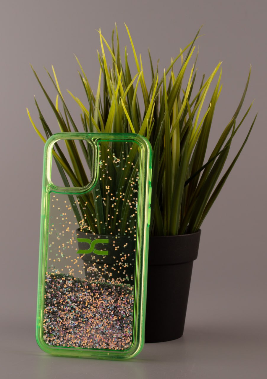 Силиконовый чехол AQUARIUM для iPhone 12 зеленый