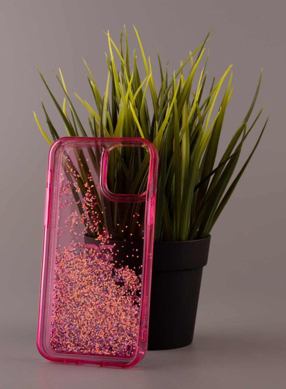 Силиконовый чехол AQUARIUM для iPhone 12 розовый