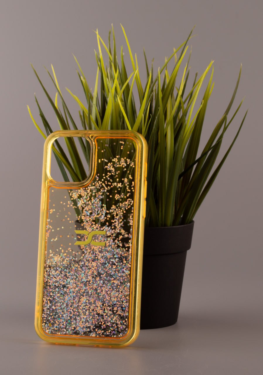 Силиконовый чехол AQUARIUM для iPhone 12 желтый