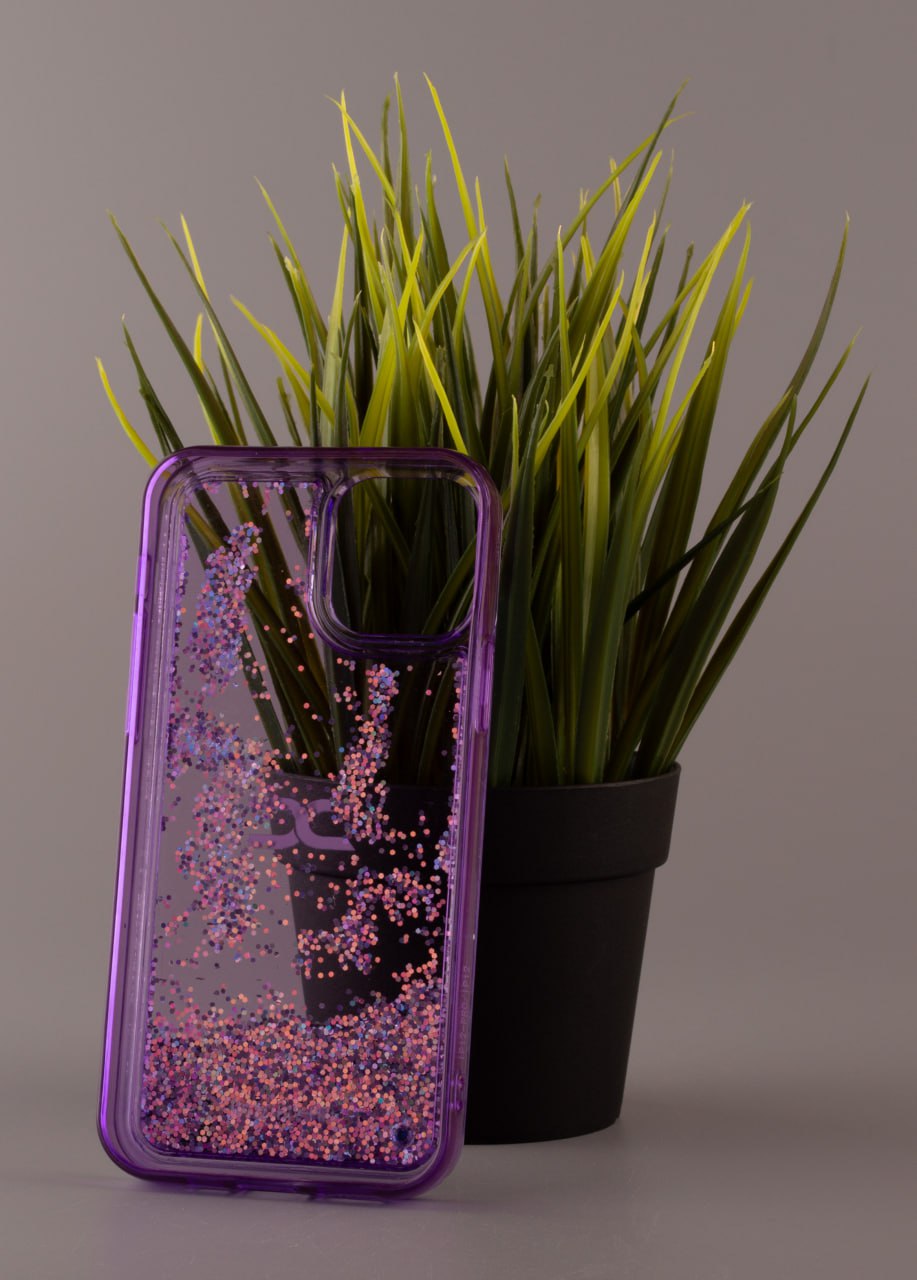 Силиконовый чехол AQUARIUM для iPhone 12 Pro фиолетовый