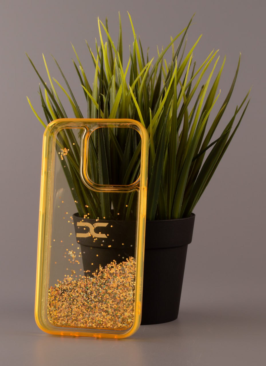 Силиконовый чехол AQUARIUM для iPhone 14 желтый