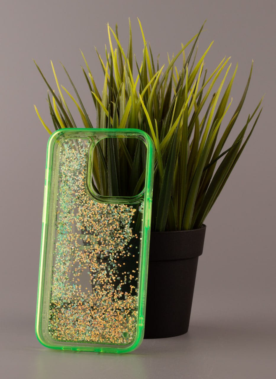 Силиконовый чехол AQUARIUM для iPhone 14 Plus зеленый