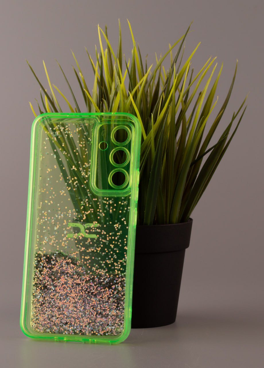 Силиконовый чехол AQUARIUM для Samsung A34 зеленый