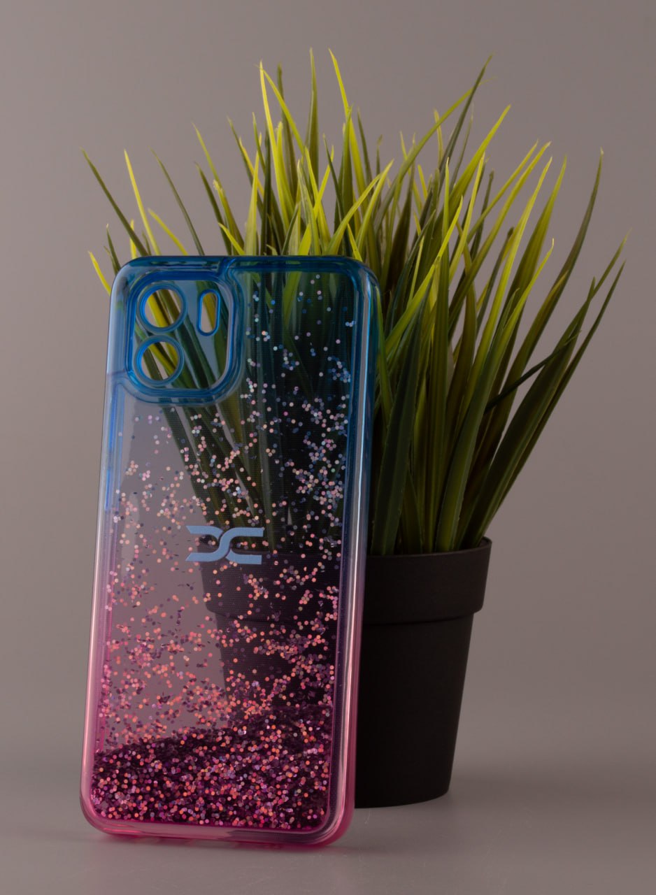 Силиконовый чехол AQUARIUM для Xiaomi Redmi A2 синий/розовый