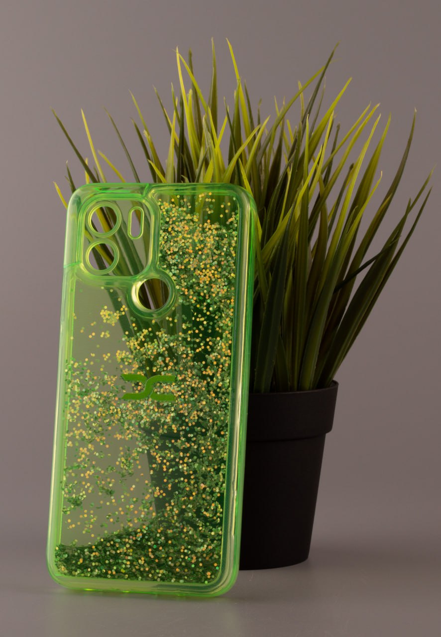 Силиконовый чехол AQUARIUM для Xiaomi Redmi A2 Plus зеленый