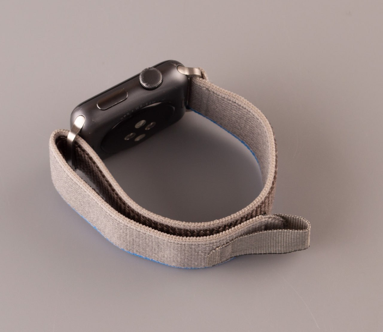 Ремешок для Apple Watch "Nylon" 38/40/41 мм серый/синий