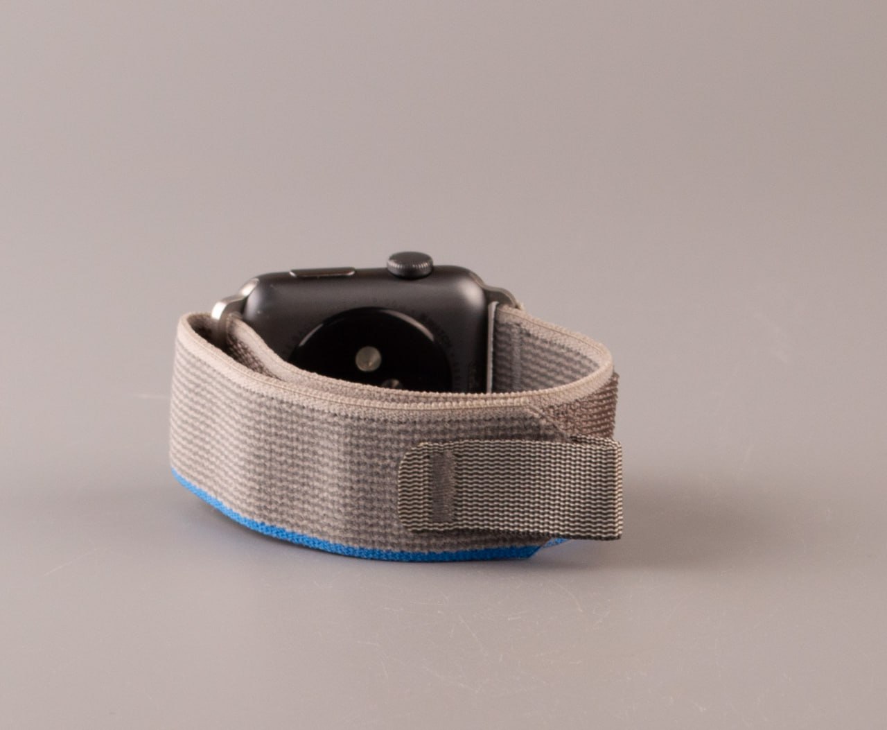 Ремешок для Apple Watch "Nylon" 42/44/45/49 мм серый/синий