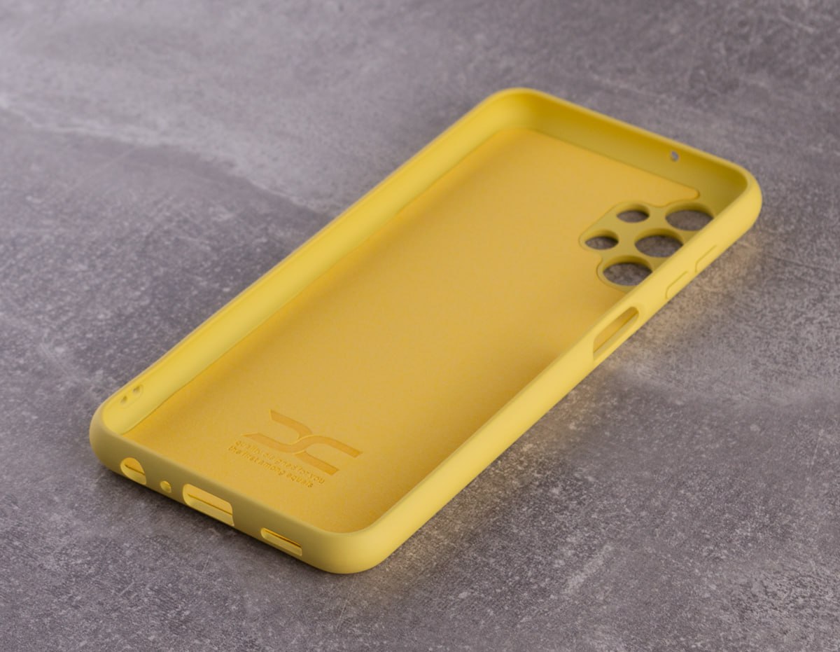 Силиконовый чехол SOFT Silicone Case для Samsung A23 (без лого) лимонный