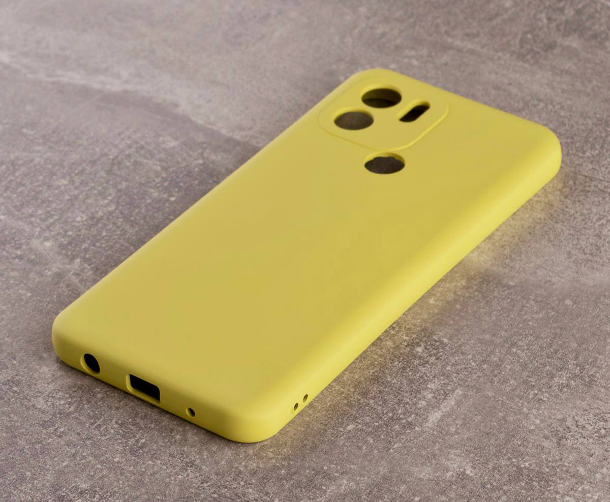 Силиконовый чехол SOFT Silicone Case для Xiaomi Redmi A2 Plus/A1 Plus (без лого) лимонный
