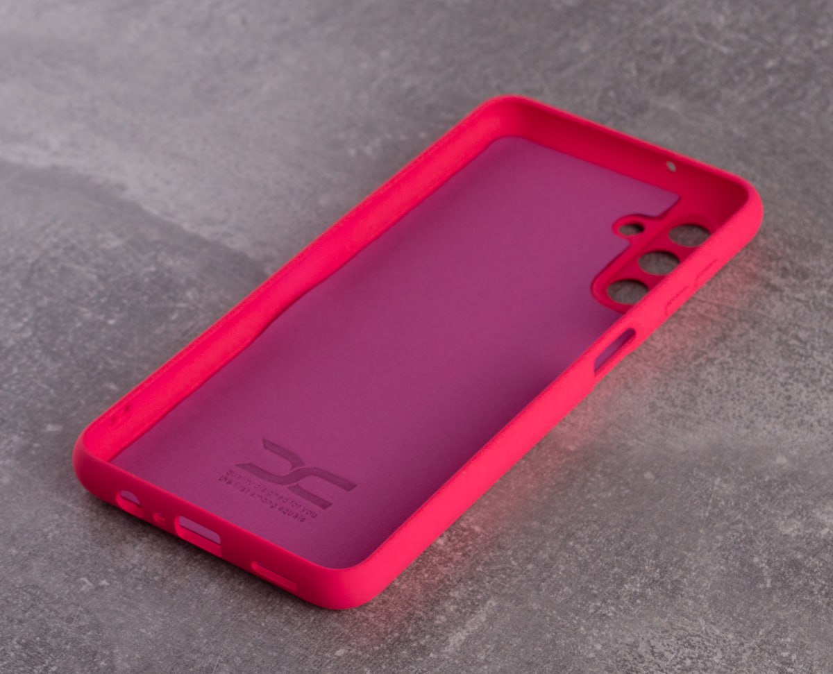 Силиконовый чехол SOFT Silicone Case для Samsung A14 (без лого) малиновый