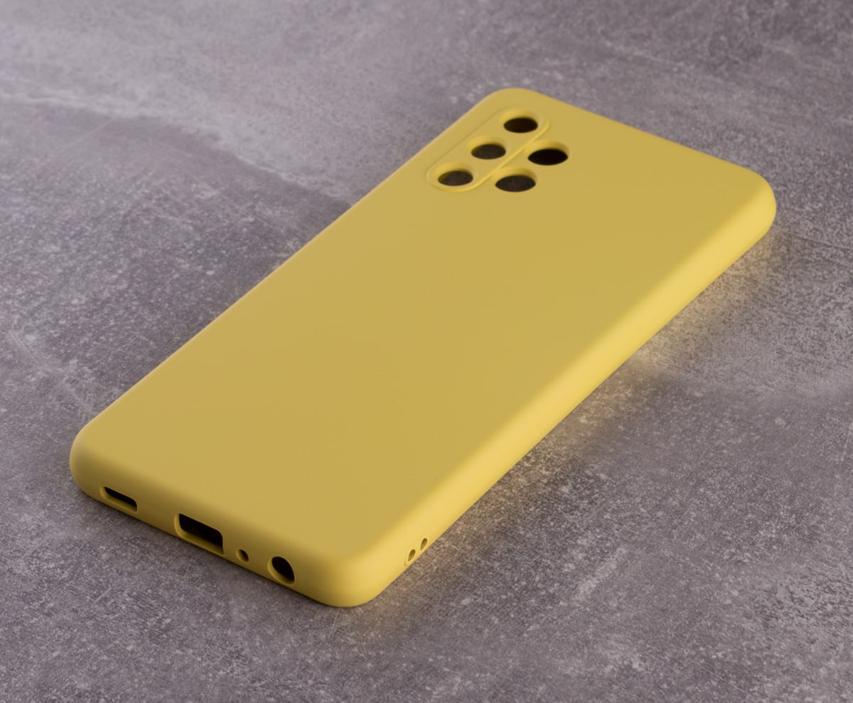 Силиконовый чехол SOFT Silicone Case для Samsung A33 5G (без лого) лимонный