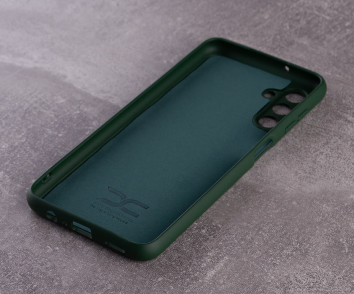Силиконовый чехол SOFT Silicone Case для Samsung M14 (без лого) темно-зеленый