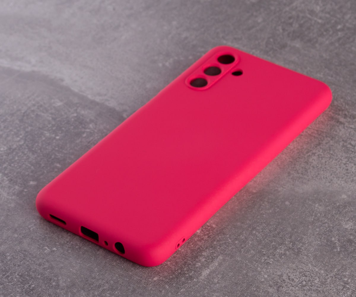 Силиконовый чехол SOFT Silicone Case для Samsung M14 (без лого) малиновый