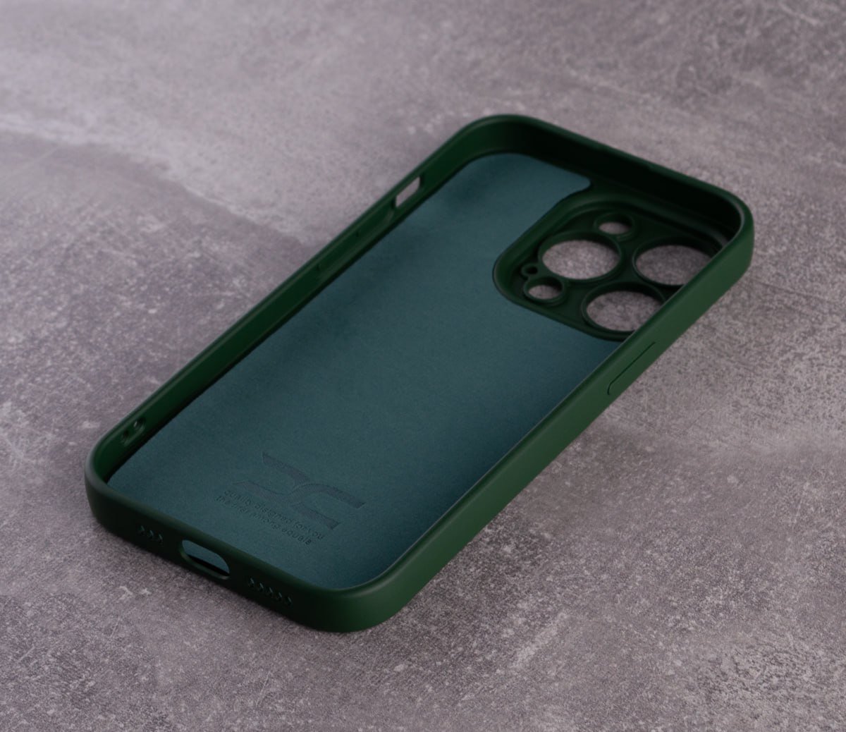 Силиконовый чехол SOFT Silicone Case для iPhone 14 Pro Max (без лого) темно-зеленый