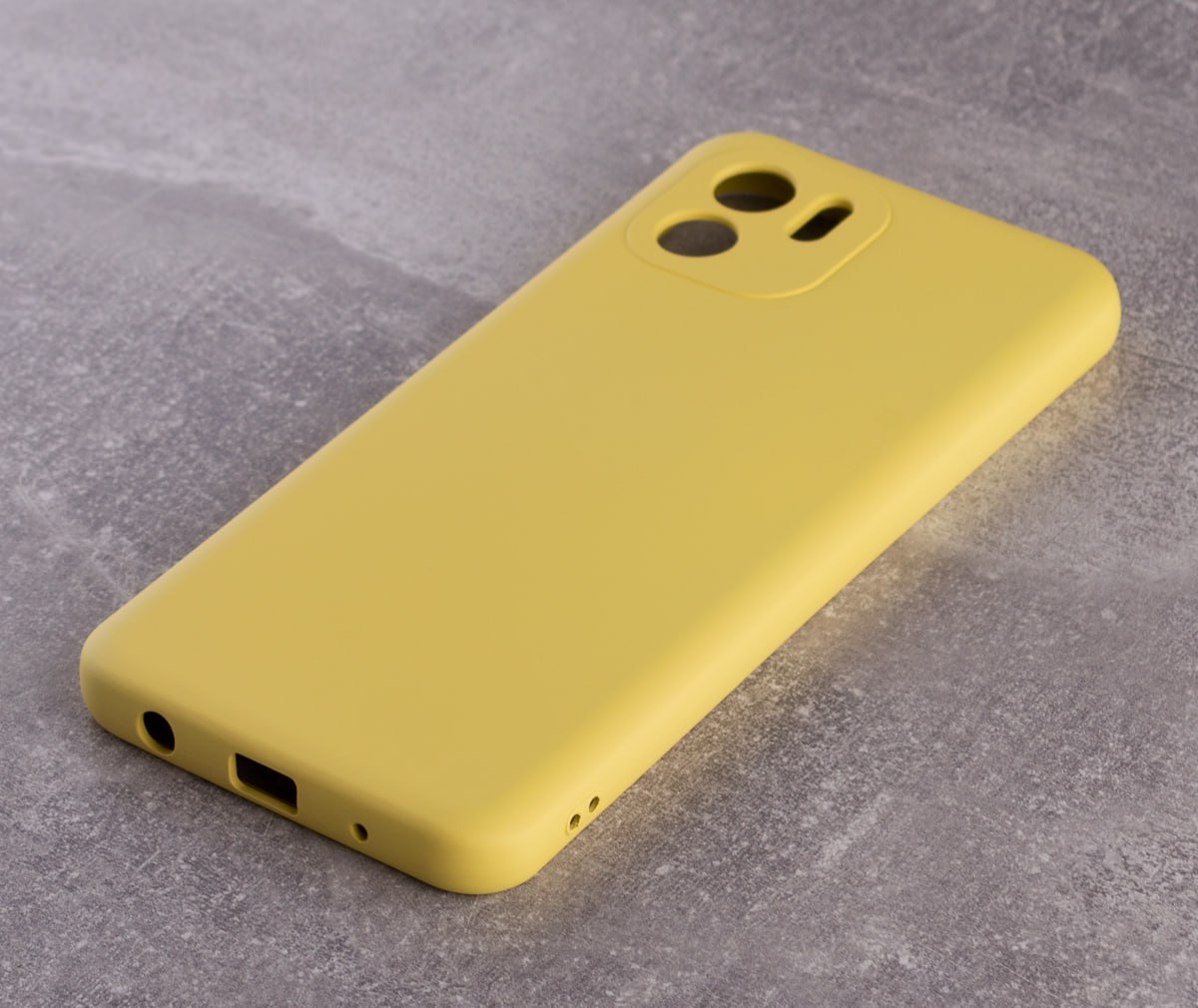 Силиконовый чехол SOFT Silicone Case для Xiaomi Redmi A1/A2 (без лого) лимонный