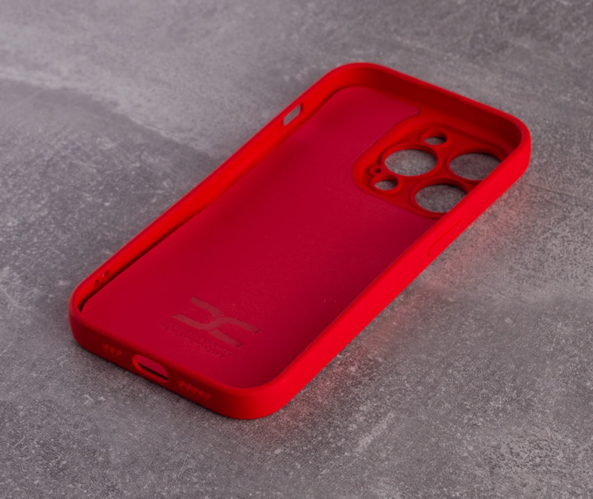 Силиконовый чехол SOFT Silicone Case для iPhone 14 Pro (без лого) красный