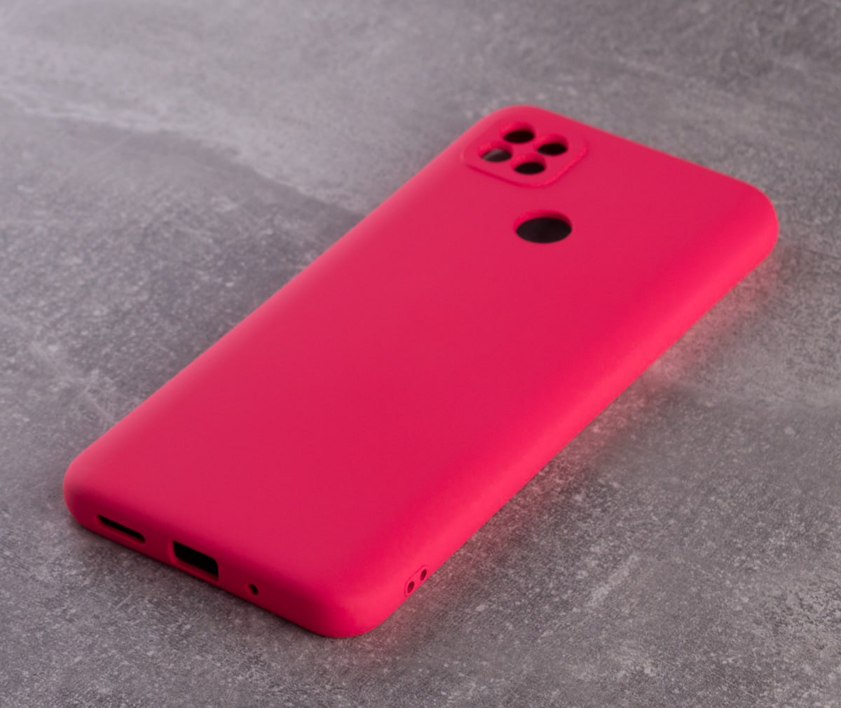 Силиконовый чехол SOFT Silicone Case для Xiaomi Redmi 10A (без лого) малиновый
