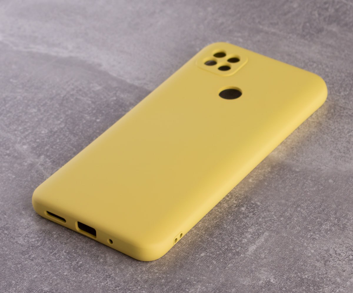 Силиконовый чехол SOFT Silicone Case для Xiaomi Redmi 10A (без лого) лимонный