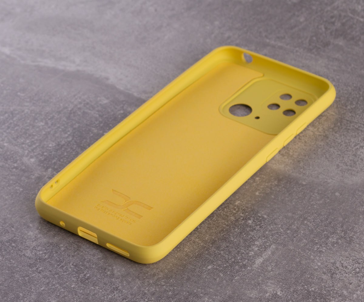 Силиконовый чехол SOFT Silicone Case для Xiaomi Poco C40 (без лого) лимонный