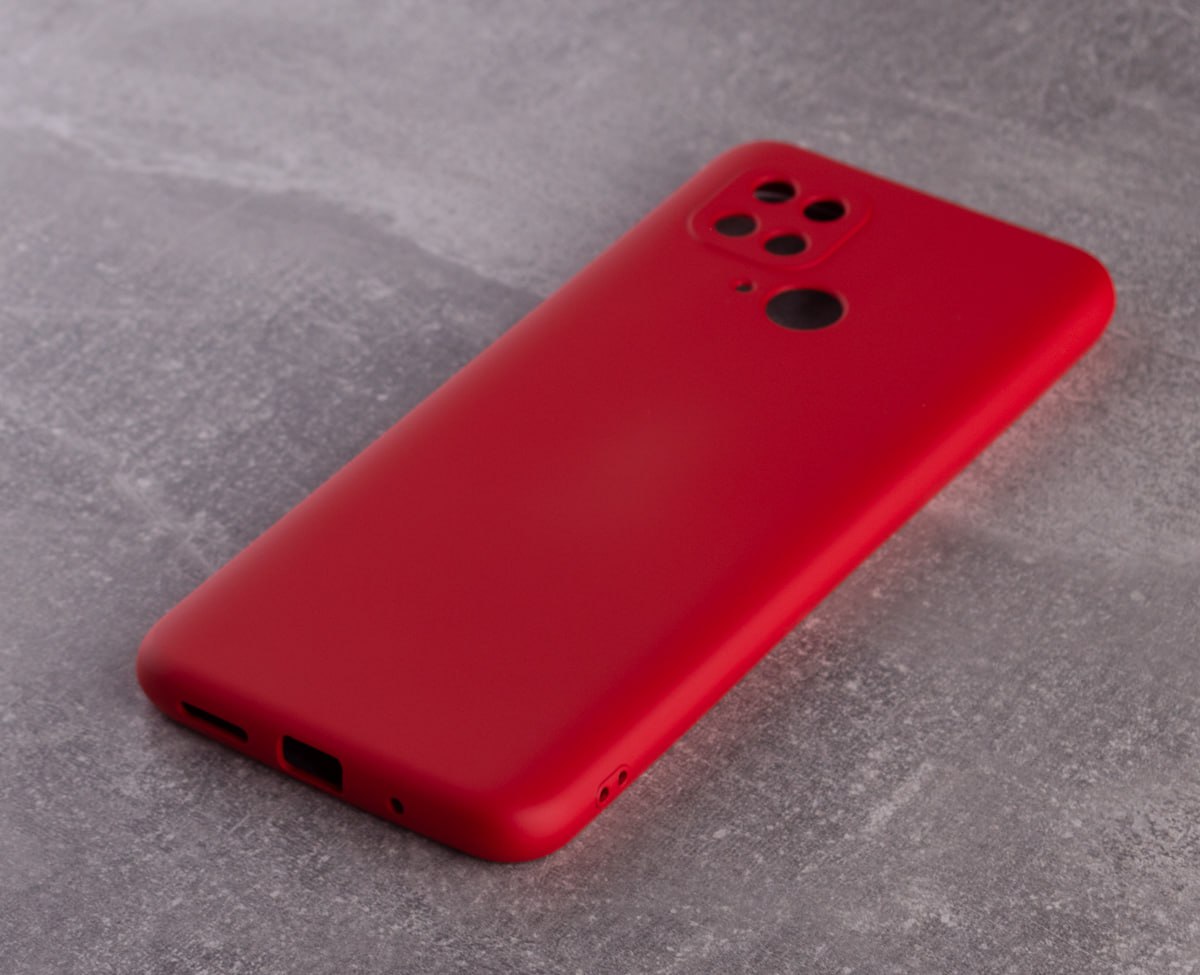 Силиконовый чехол SOFT Silicone Case для Xiaomi Poco C40 (без лого) красный