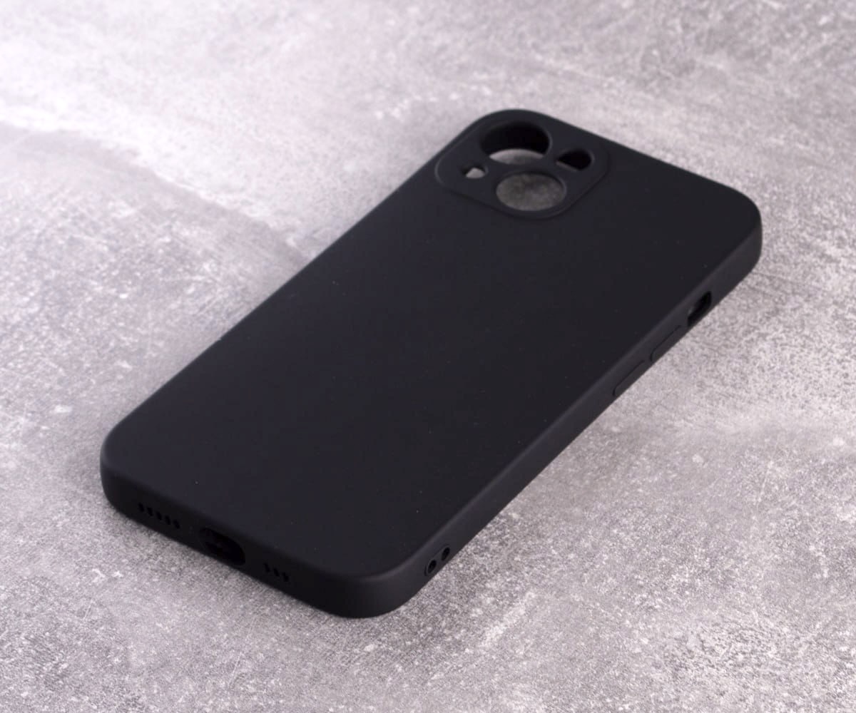 Силиконовый чехол SOFT Silicone Case для iPhone 14 Plus (без лого) черный