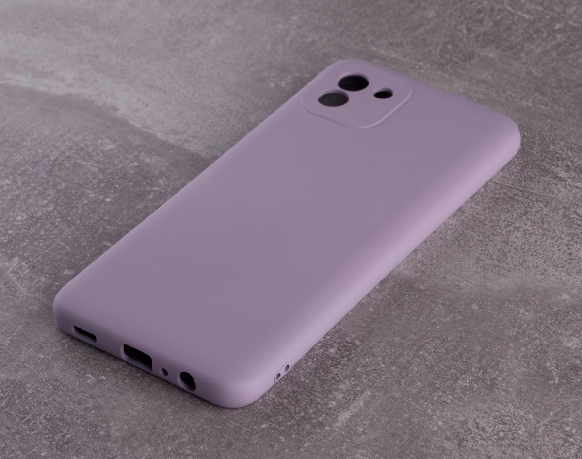 Силиконовый чехол SOFT Silicone Case для Samsung A04 (без лого) глициния