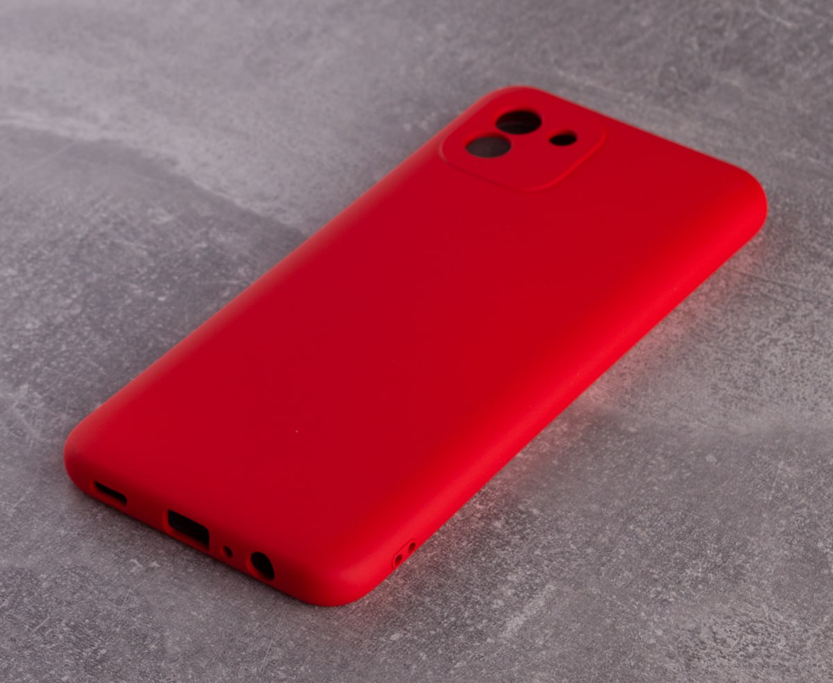 Силиконовый чехол SOFT Silicone Case для Samsung A04 (без лого) красный