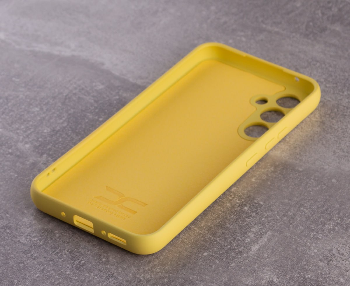 Силиконовый чехол SOFT Silicone Case для Samsung A54 5G (без лого) лимонный
