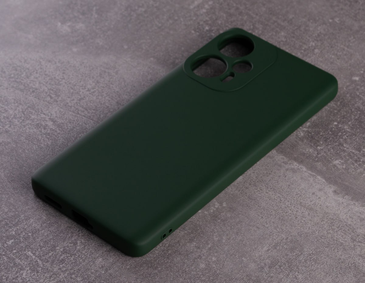 Силиконовый чехол SOFT Silicone Case для Xiaomi Poco F5 (без лого) темно-зеленый