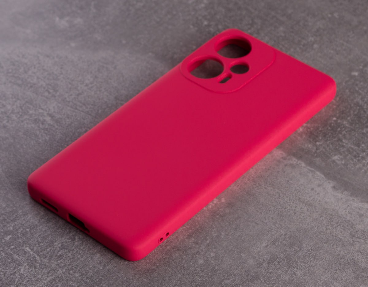 Силиконовый чехол SOFT Silicone Case для Xiaomi Poco F5 (без лого) малиновый