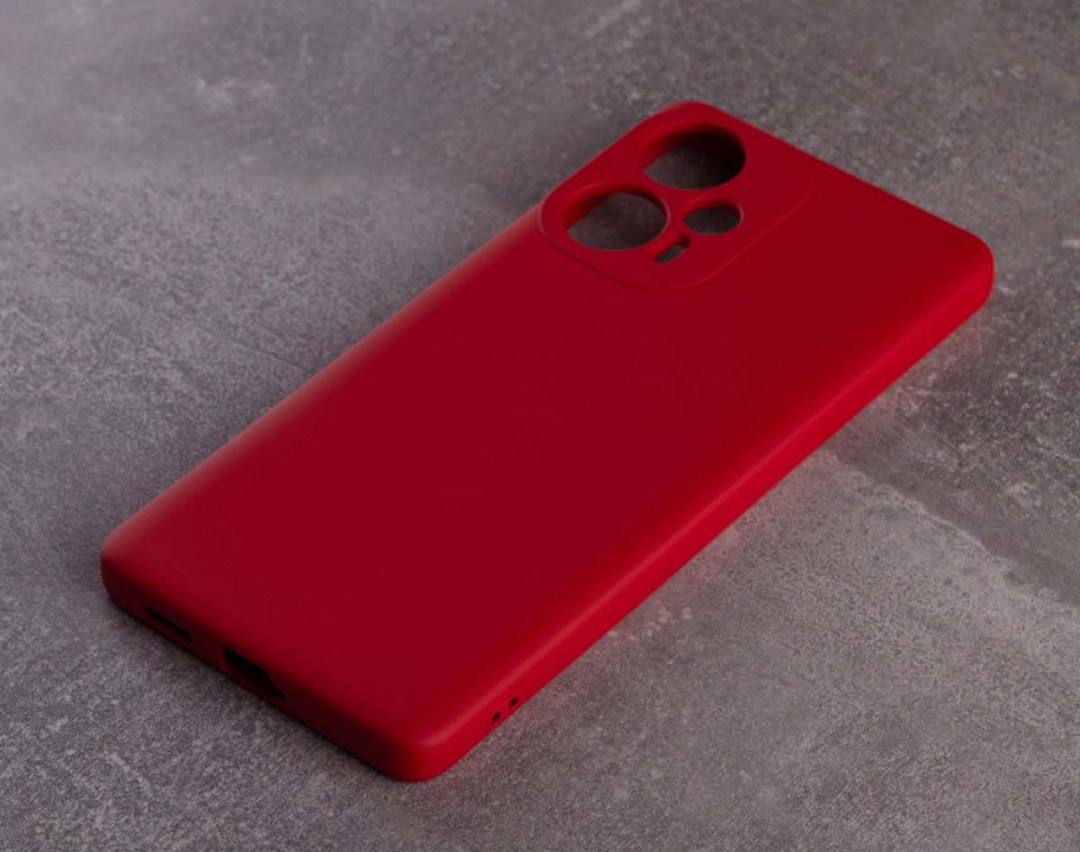Силиконовый чехол SOFT Silicone Case для Xiaomi Poco F5 (без лого) красный