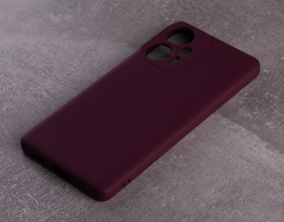 Силиконовый чехол SOFT Silicone Case для Xiaomi Poco F5 (без лого) бордовый