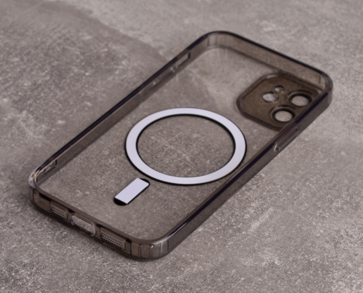 Силиконовый чехол SHADE PHONE с поддержкой MagSafe для iPhone 12 черный