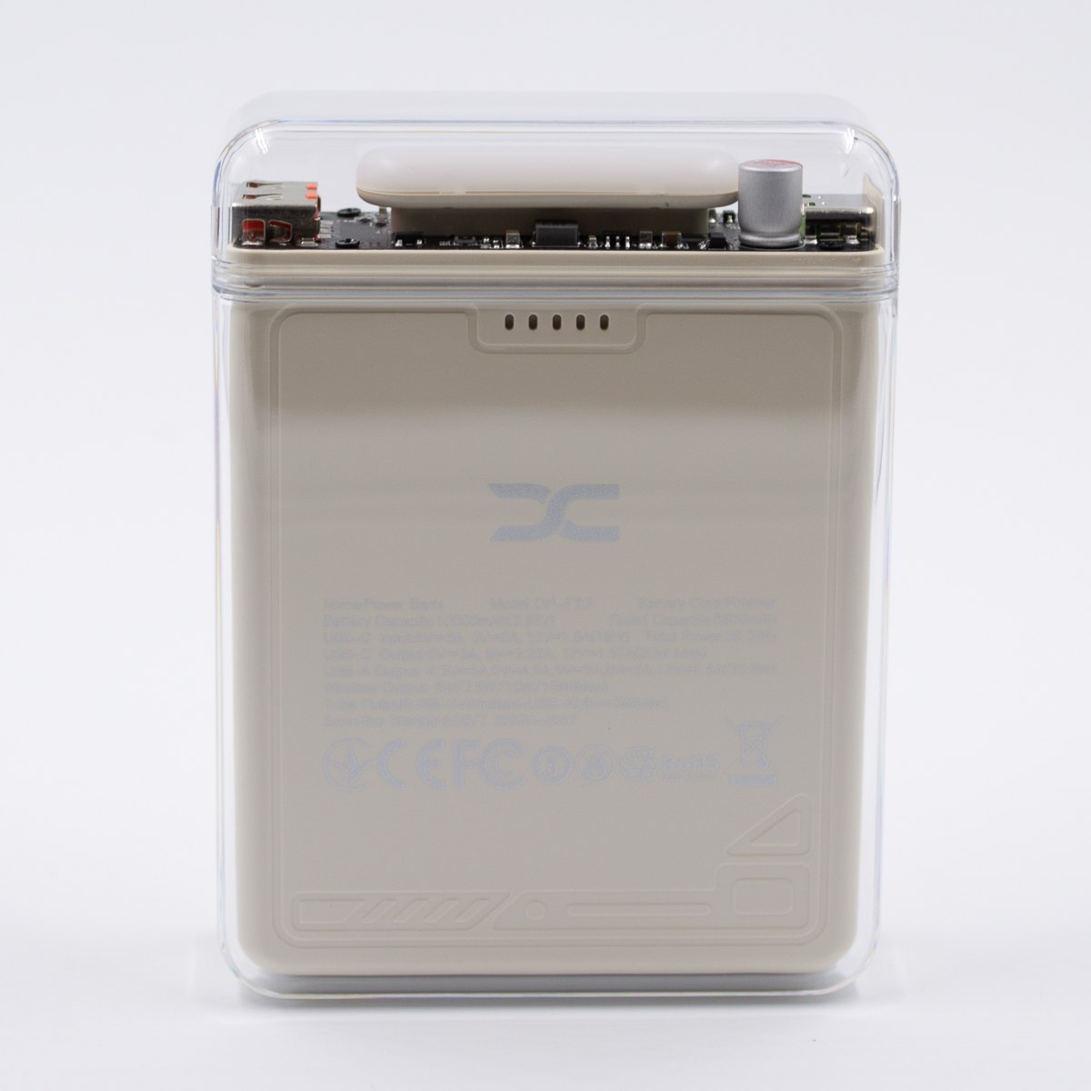 АКБ PowerBank с поддержкой MagSafe DC DP-F23 (10000 mAh) Fast Charging бежевый