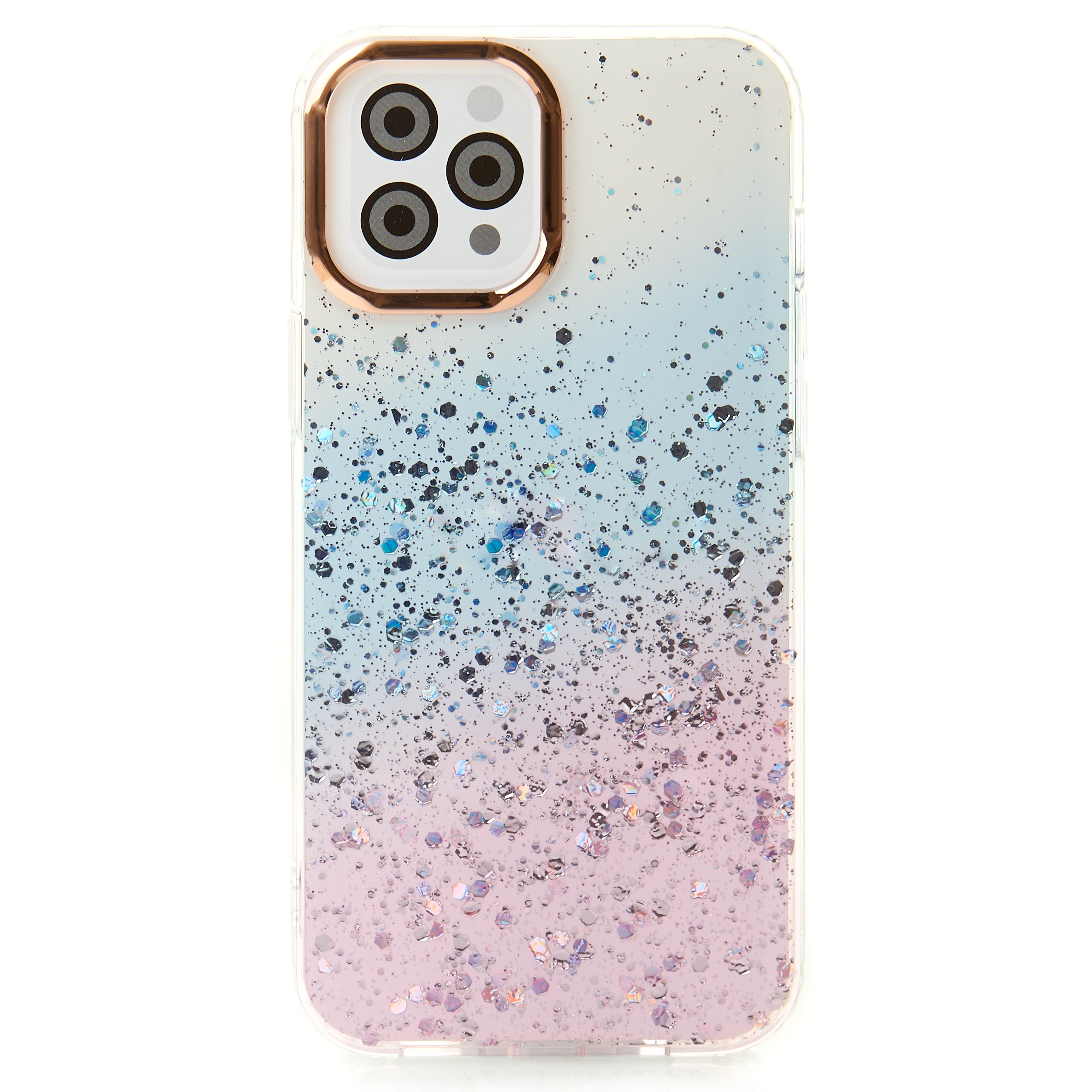 Акриловый чехол Confetti для iPhone 13 Pro розовый/синий