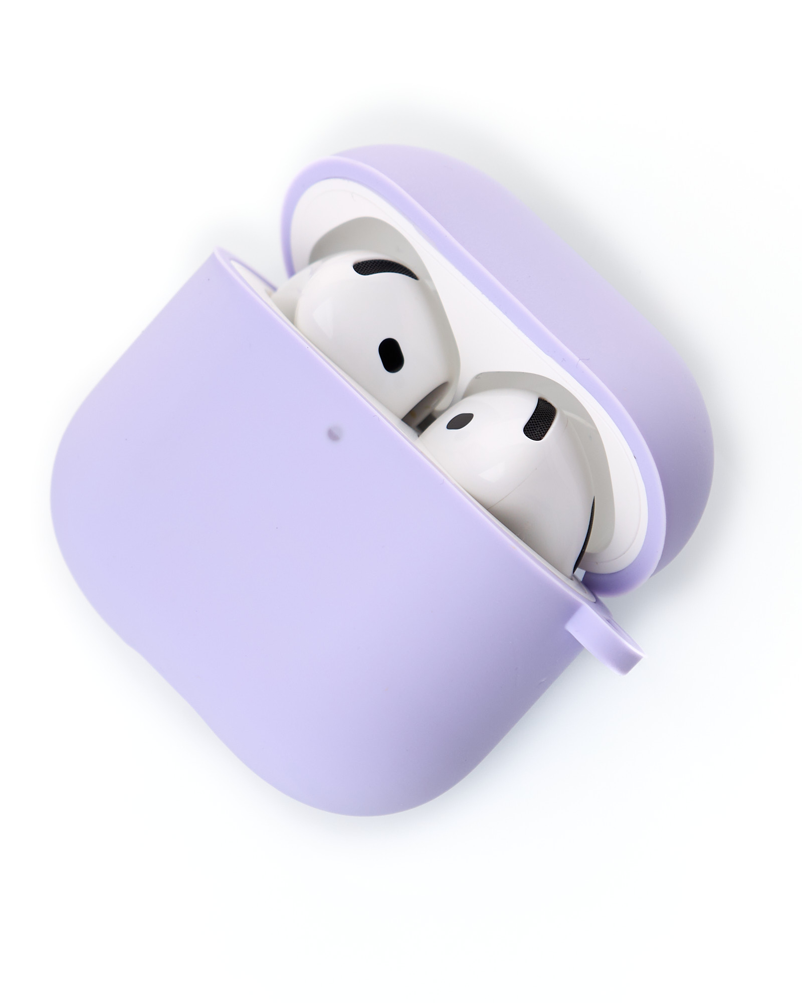 Чехол для Airpods 4 SOFT+Fiber ligth purple
