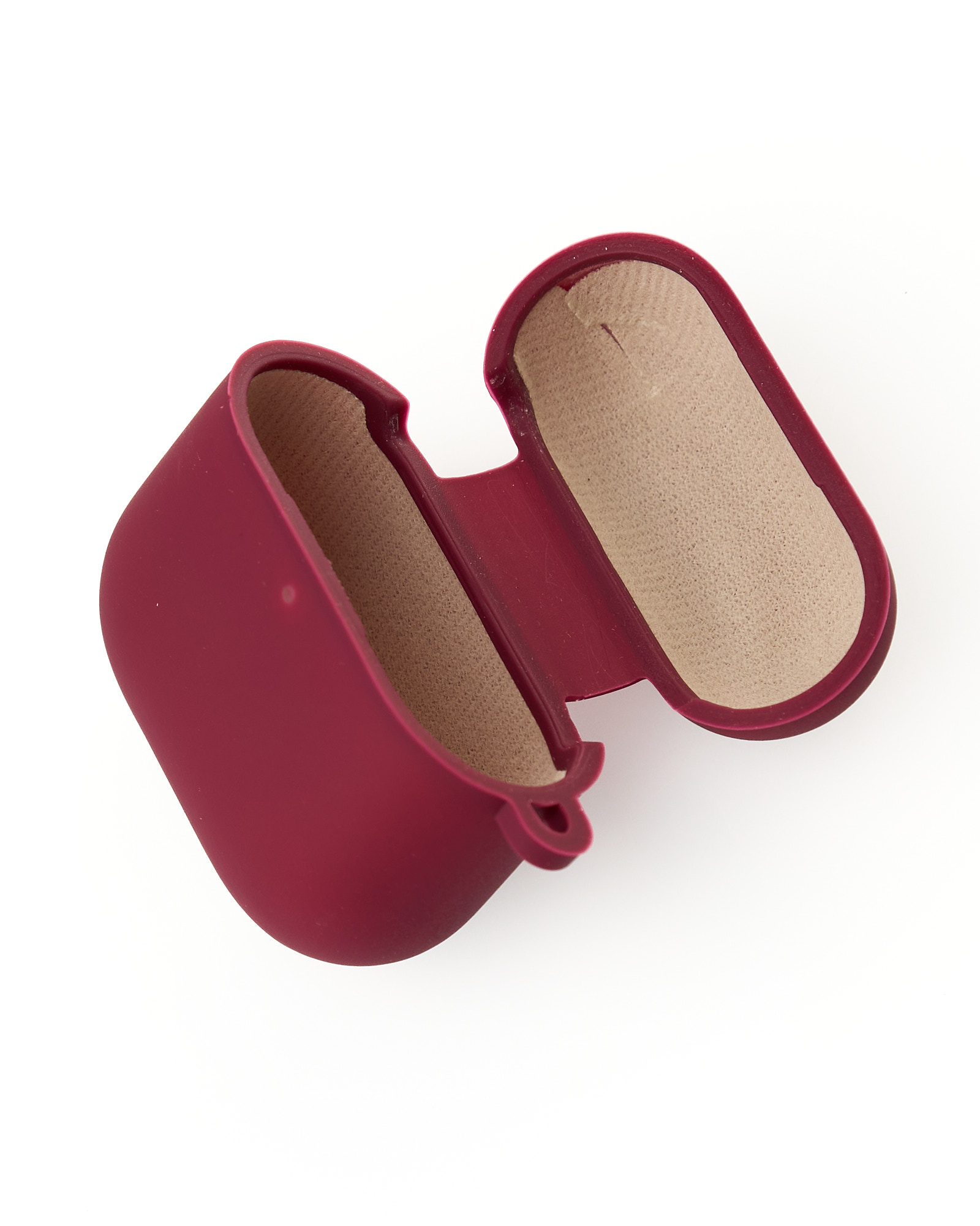 Чехол для Airpods 4 SOFT+Fiber rose red