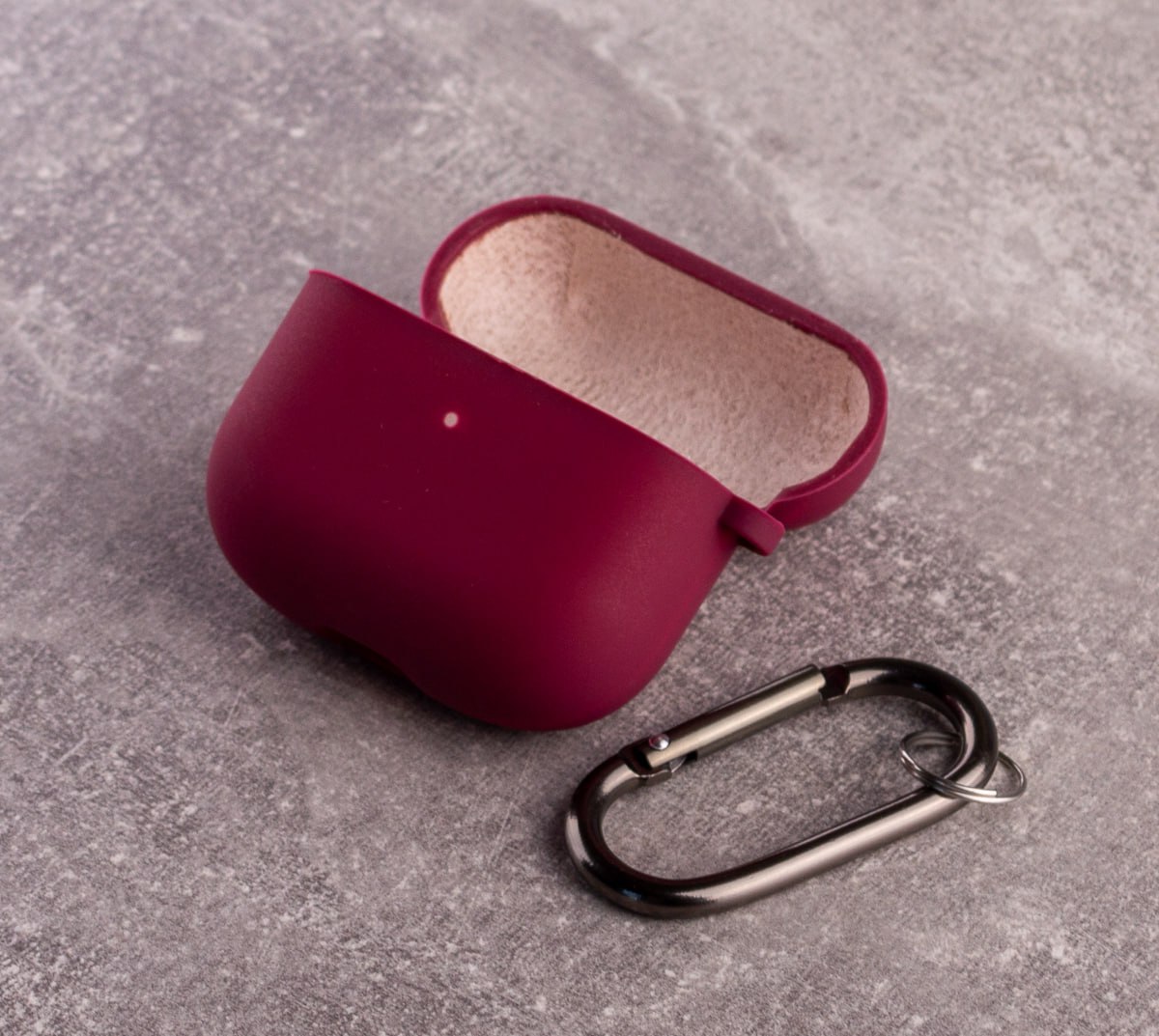 Чехол для Airpods Pro SOFT+Fiber rose red