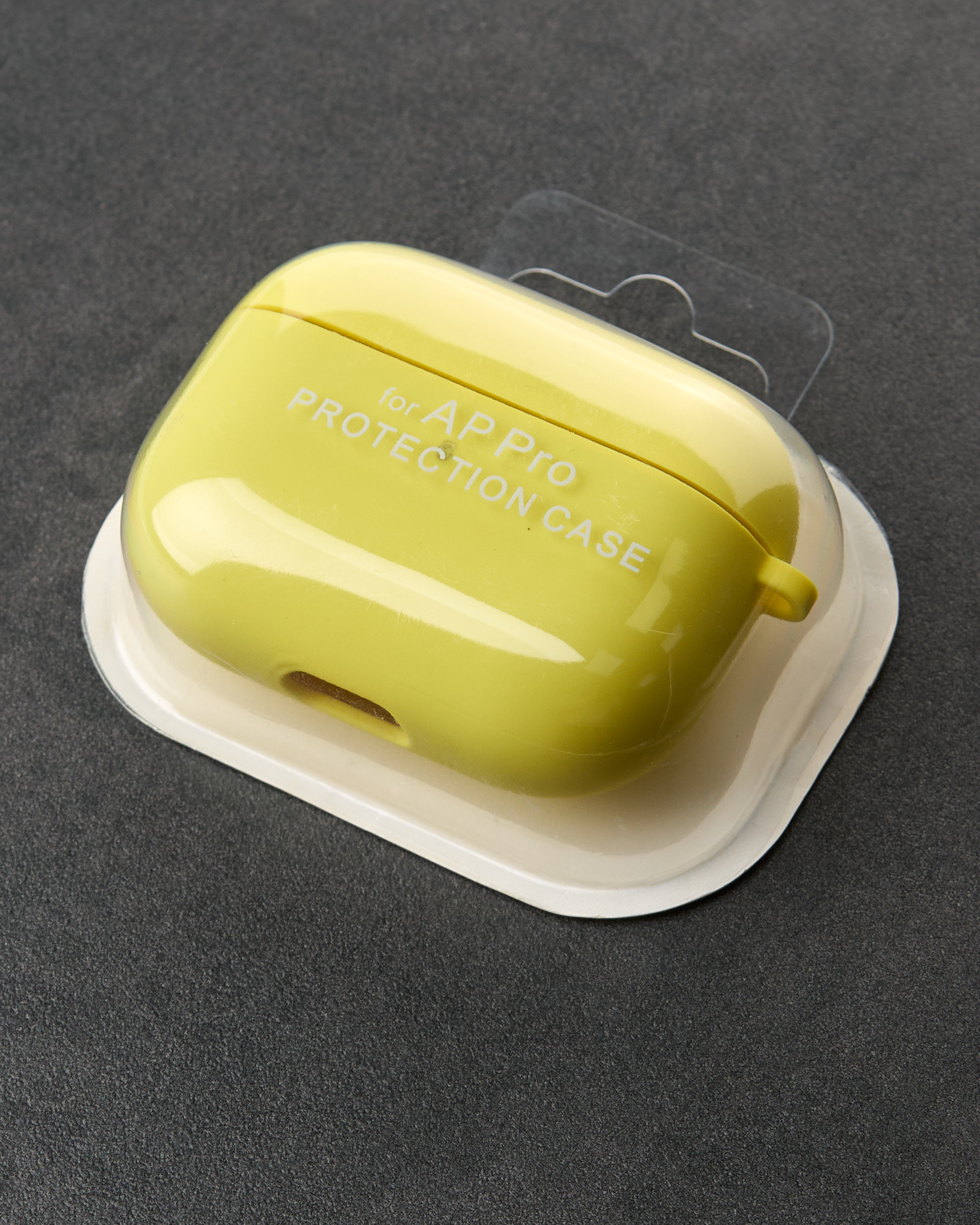 Чехол для Airpods Pro SOFT+Fiber shiny yellow